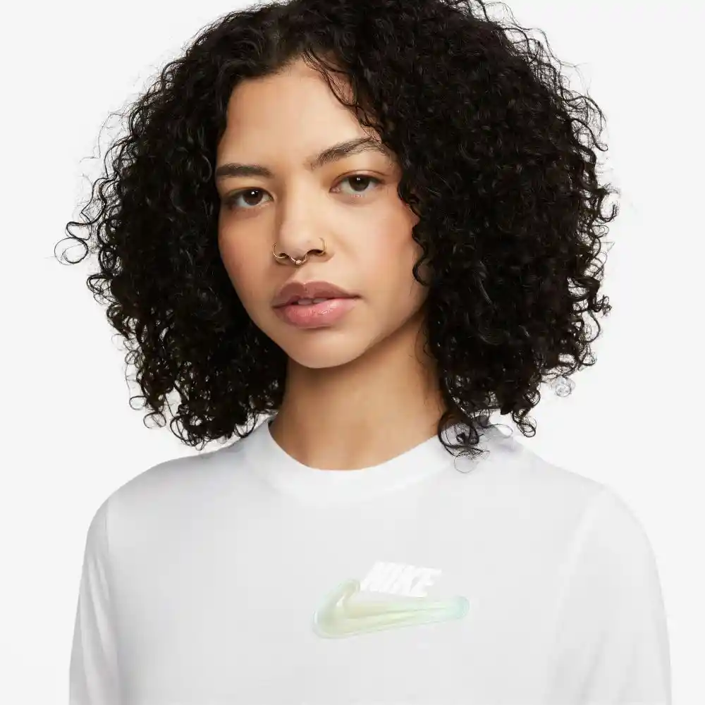 Nike Camiseta Nstee Dance Slicrp Mujer Blanco M