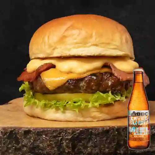 Combo Hamburguesa York + BBC Cajicá Miel 330 ml