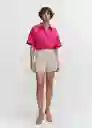 Camisa Pai Fucsia Talla 18 Mujer Mango