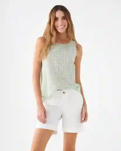 Camisa Espuma Claro Verde Talla M 419F035 Esprit