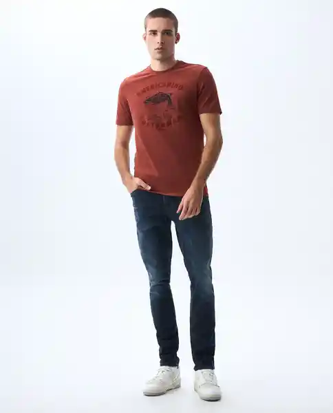 Camiseta Hombre Café Talla M 841G002_CAF191334 Americanino