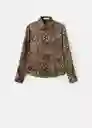 Camisa Piedra Marrón Talla 24 Mujer Mango
