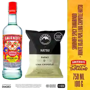 Combo Smirnoff Spicy Tamarind + Monte Rojo Lima Chipotle Hatsu