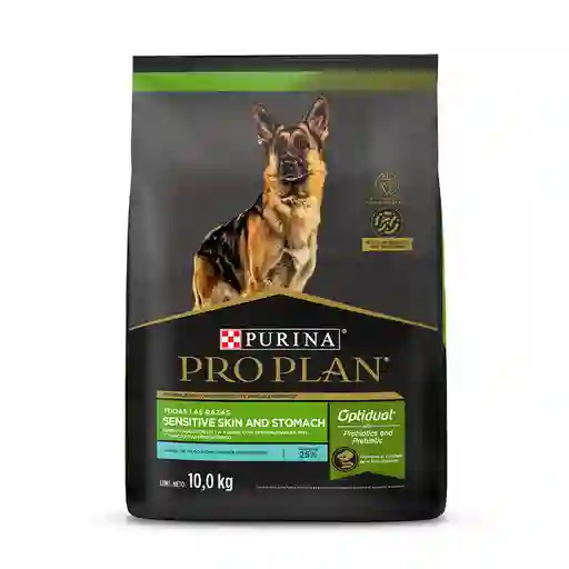 Comida para Perros Adultos con piel y estomago sensible Purina Pro Plan x 10 kg