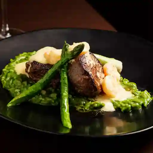 Risotto medallones lomo fino