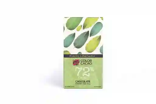 Color Cacao Barra De Chocolate De Origen Puerto Libertador 72%