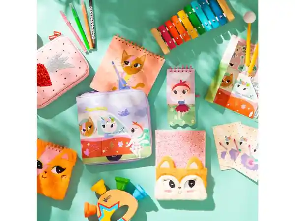Set Cuaderno Espiral y Lapicero Con Estuche Casaideas