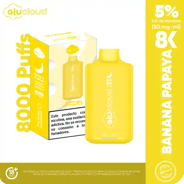 Glucloud Vaporizador 8K Banana Papaya