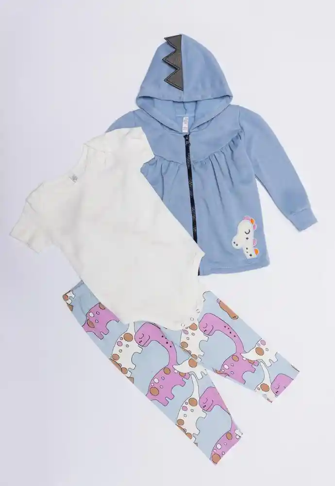 Buso + Pantalon + Body 3/6 Meses-estamp 1