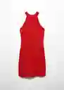 Vestido Xlazo Rojo Talla M Mujer Mango