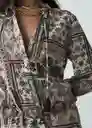 Vestido Amaur Mujer Crudo Marfil Claro Talla M 572G375 Naf Naf