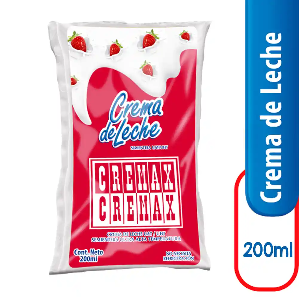 Cremax Crema de Leche Semientera