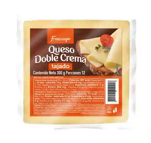 Frescampo Queso Mozzarella Tajado Doble Crema