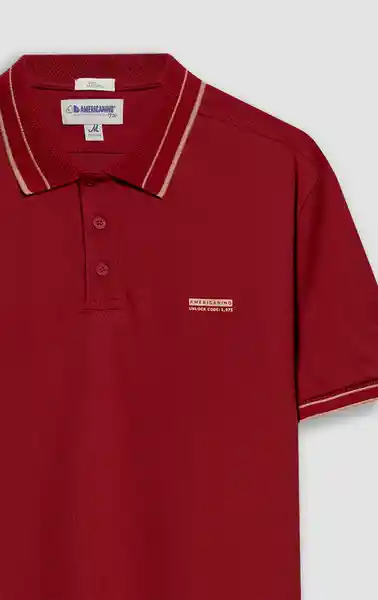 Camiseta Polo Hombre Rojo Talla L 802G082_ROJ191650 Americanino