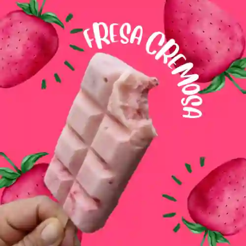 Paleta de Fresa Cremosa