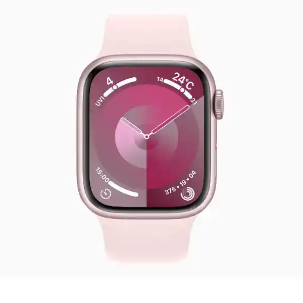 Apple Watch Series 9 Correa Deportiva Rosa Claro Talla S/M