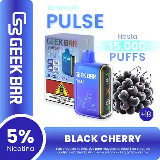 Geek Bar Vape Pulse Black Cherry - 15000 puffs - 5% Nicotina