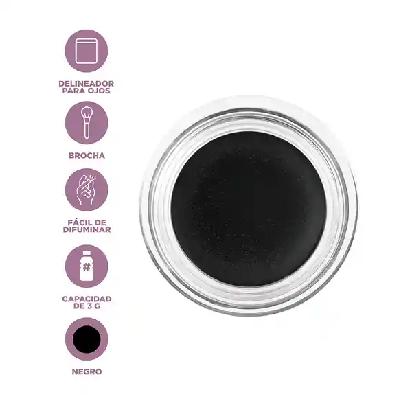 Delineador de Ojos en Crema Serie Minimalist Negro 01 Miniso