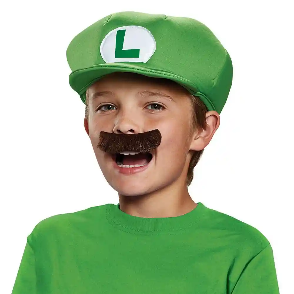 Set Sombrero y Bigote Luigi Sega
