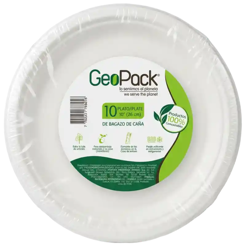 Geopack Plato Biodegradable 26 cm o 10''