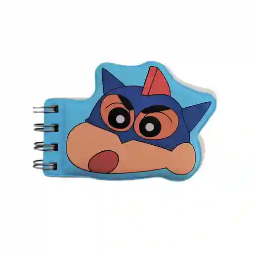 Libreta B Superhéroe Serie Crayon Shinchan Azul Miniso
