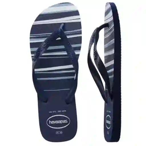 Sandalias Havaianas Top Basic Hombre Azul/blanco Talla 43/44