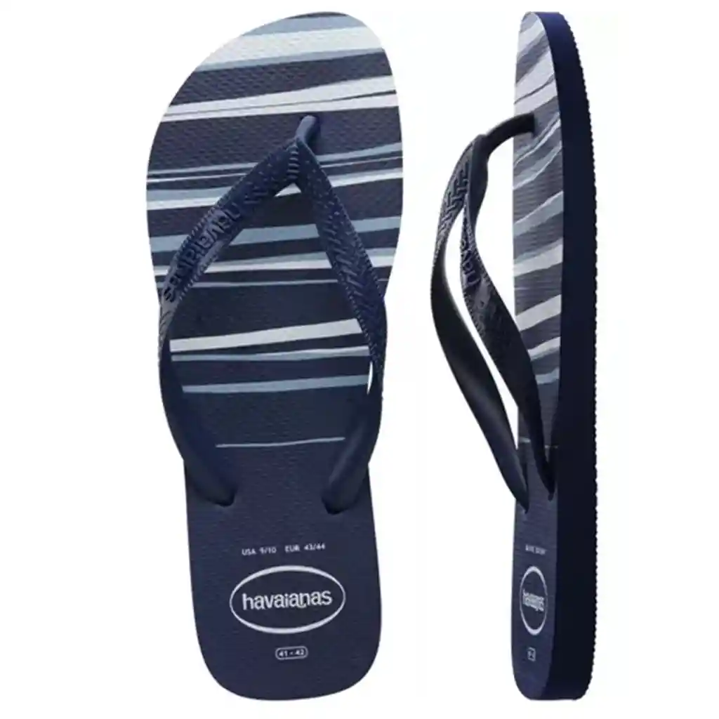 Sandalias Havaianas Top Basic Hombre Azul/blanco Talla 43/44