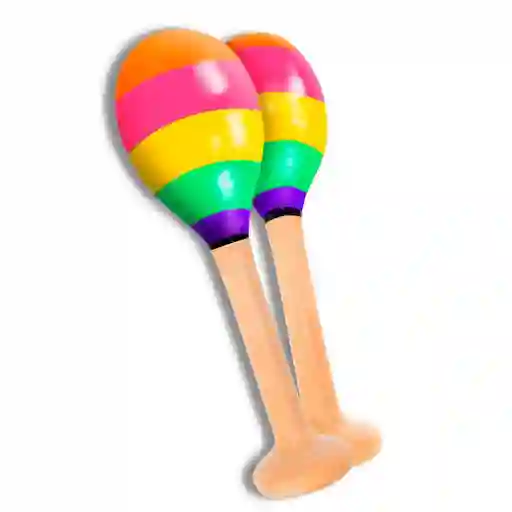 Maracas de Madera Pintada Reig Musical