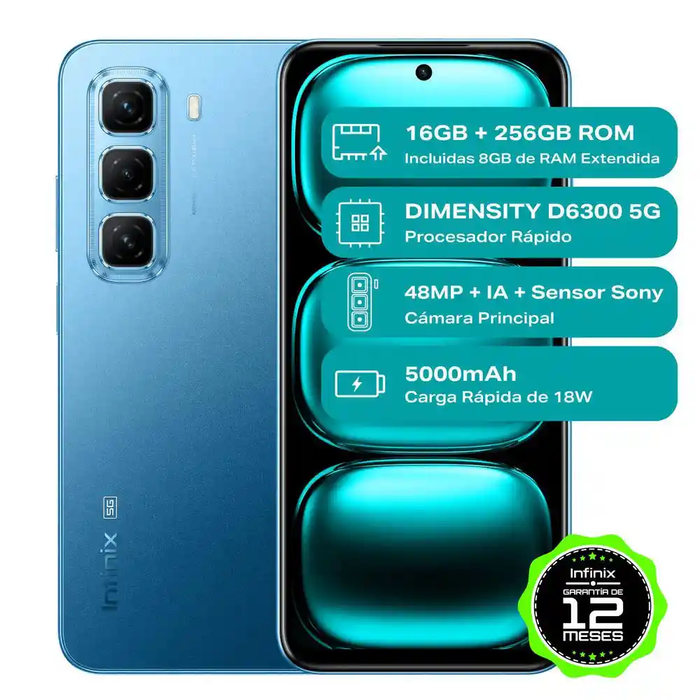 Celular Infinix Hot 50 256 Gb 8 Gb Ram Azul