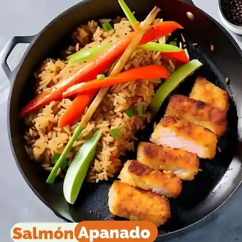 Arroz Thai con Salmón Apanado