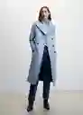 Abrigo Sirenita Celeste Talla 28 Mujer Mango