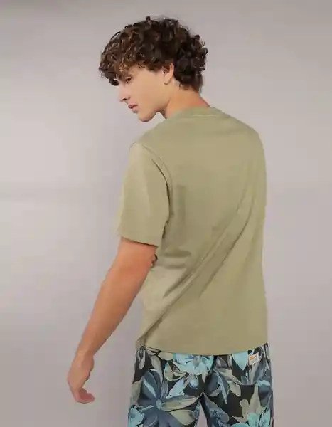 Camiseta Hombre Verde Talla X-LARGE 4290373 American Eagle