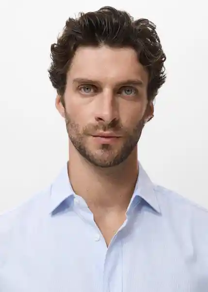 Camisa Playr Blanco Talla M Hombre Mango