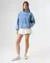 Chaqueta Mujer Azul Talla S 322G004_AZU114604 Americanino