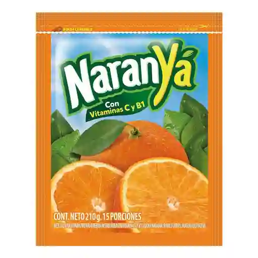 Naranya Mezcla en Polvo para Preparar Bebida Sabor a Naranja 