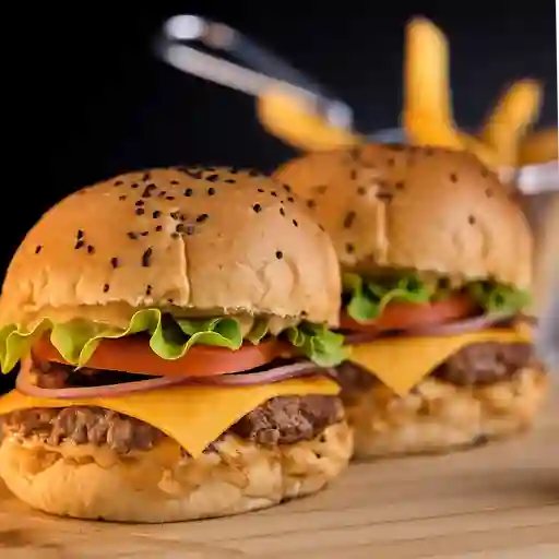 Combo clasica+ papas para dos