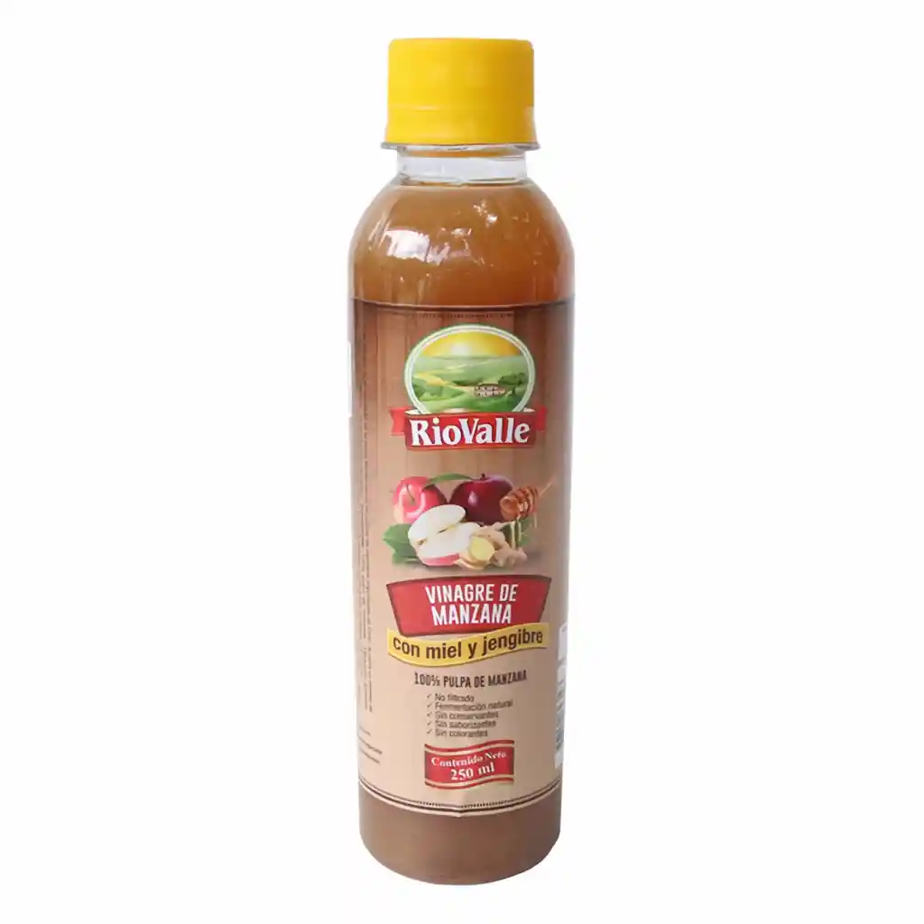 RioValle Vinagre de Manzana con Miel y Jengibre