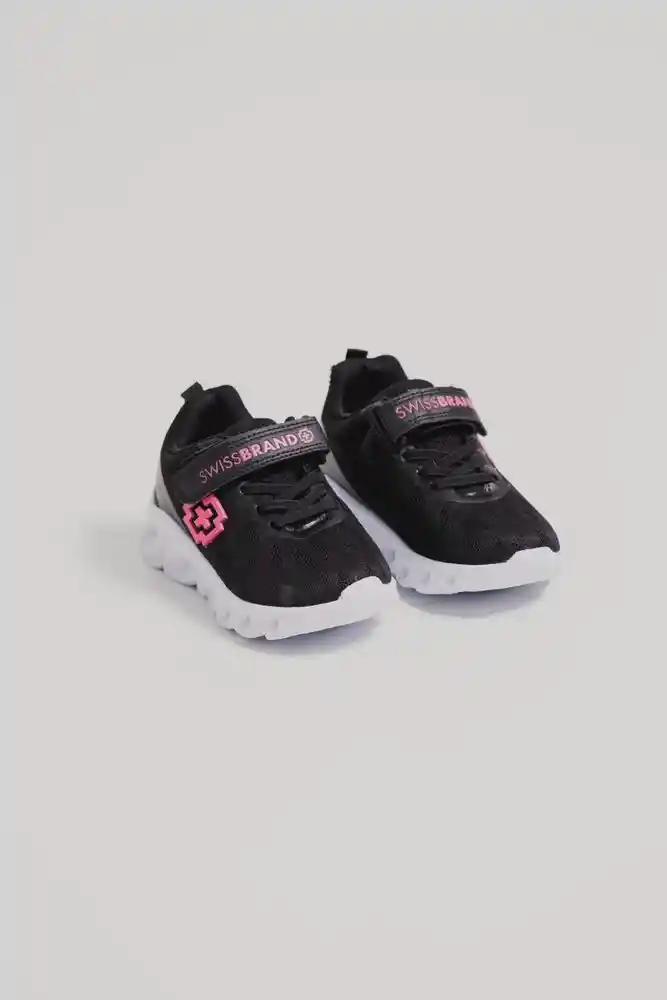 Tenis Deportivo Para Niña 29-negrofusc