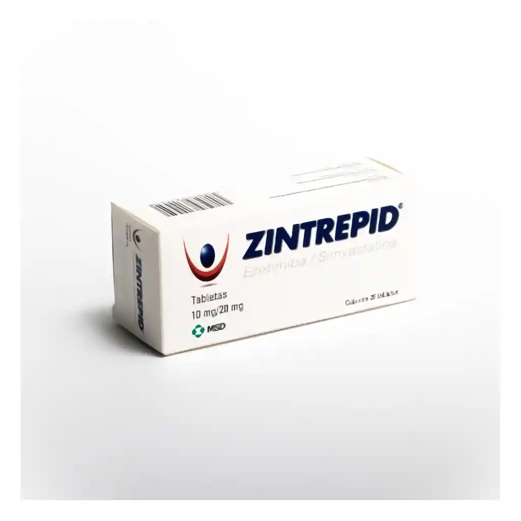 Zintrepid 10/20Mg X 28 Tabletas Ezetimiba + Simvastatina