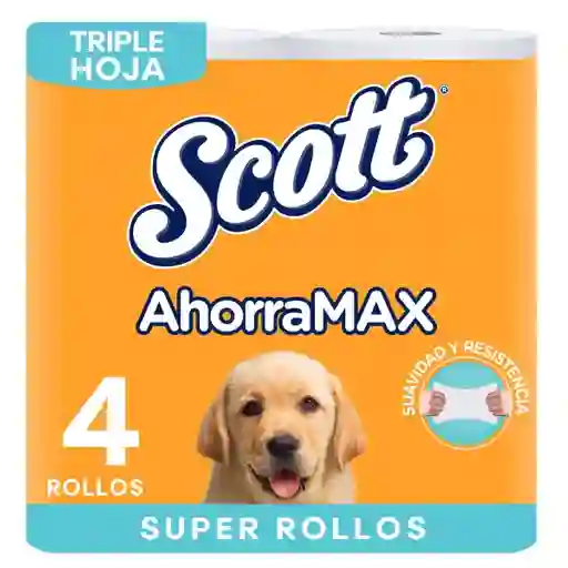 Papel Higiénico Scott 2 en 1 Jumbo Triple Hoja 4 Rollos