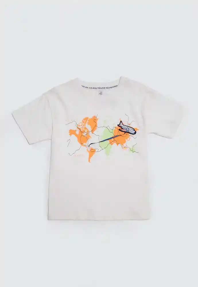 Camiseta Manga Corta 4t-ivory