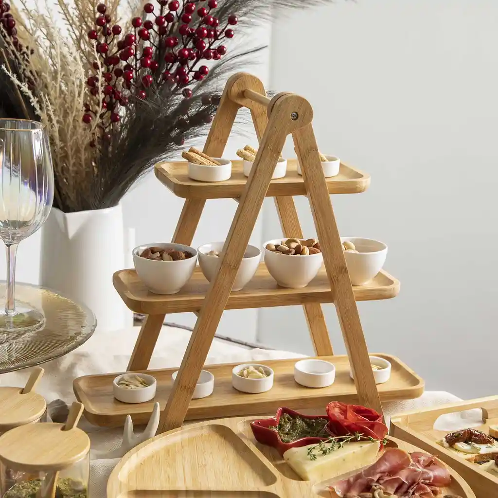 Ambiente Gourmet Torre en Bambú Tres Niveles