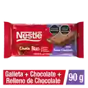 Chocolate ChocoTrio NESTLÉ con galleta y relleno sabor chocolate x 90g