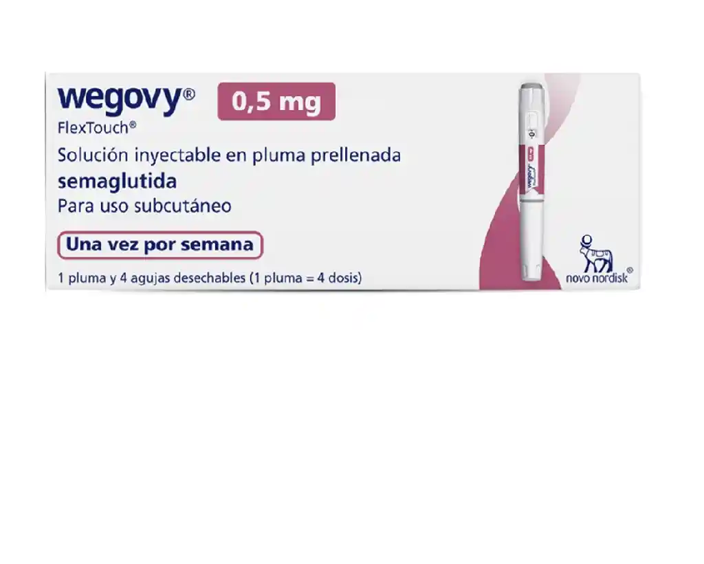 Wegovy Semaglutida 0.5 Mg/dosis X 1 Pluma Prellenada