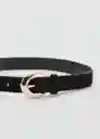 Cinturón Maya Negro Talla M Mujer Mango