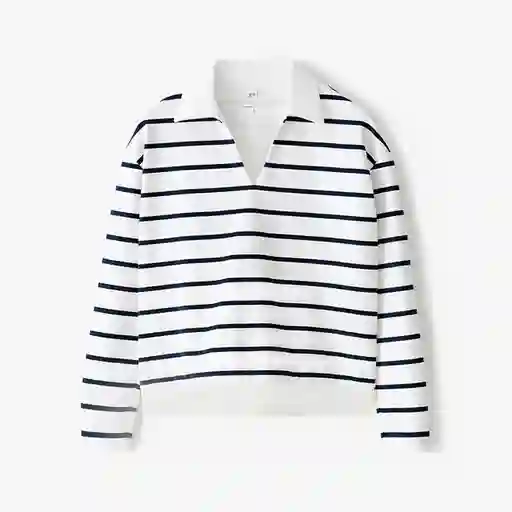 Buzo Manga Larga Cuello Polo y Escote Femenino Lotoz Gef