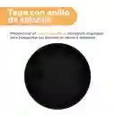 Vaso de Vidrio Con Tapa en Silicona Negro 350 mL Miniso