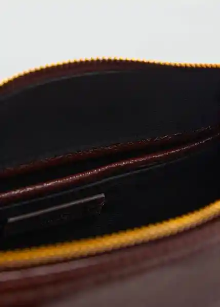 Bolso M Agnes Chocolate Talla 99 Mujer Mango