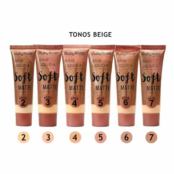  RUBY ROSE Base De Maquillaje Liquida Soft Matte 2 