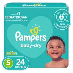 Pañales Desechables Etapa 5 Pampers  Baby Dry